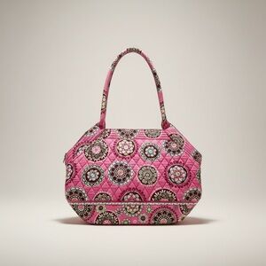 Vera Bradley Rolled Strap Shoulder Bag Cupcake Pink